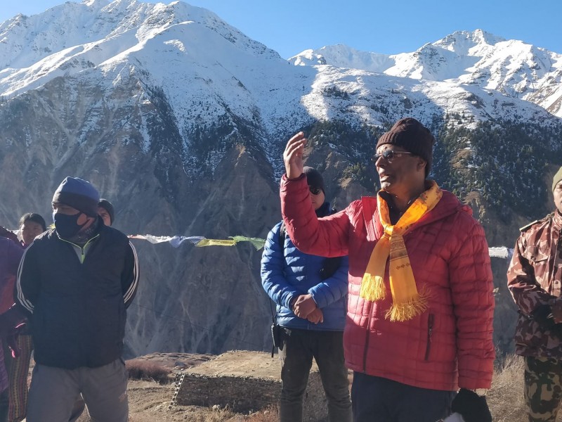 हुम्लामै चुनाव प्रचारमा कर्णालीका मुख्यमन्त्री शाही